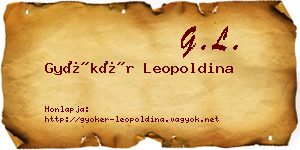Gyökér Leopoldina névjegykártya